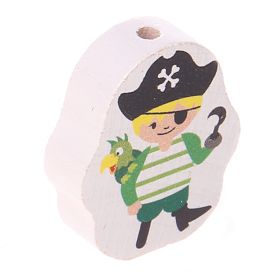 Motivperle Pirat • Piratin 'Pirat grün' 22 auf Lager